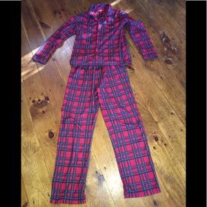 Plaid pajamas boys sz 14/16 Macy’s Family PJ’s top and bottom set.